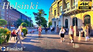 Helsinki Early evening walk  Finland 🇫🇮  August 2024  4K HDR [upl. by Sarita952]