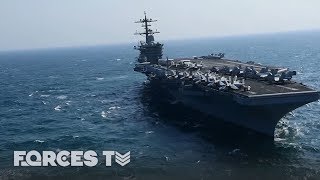 When An Aircraft Carrier Goes To War  Forces TV [upl. by Janot]