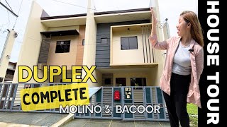 DUPLEX HOUSE AND LOT IN MOLINO BACOOR CAVITE  3 BEDROOMS WITH CAR GARAGE READY FOR OCCUPANCY [upl. by Volney798]