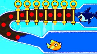 save the fish  pull the pin level android game save fish pull the pin  Mobile Game [upl. by Siraval]