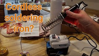 Hart 40 watt 20 volt soldering iron test and review [upl. by Eelyab]