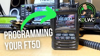 Yaesu FT5D How To Program a Memory Channel [upl. by Akcirehs]