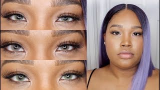 MY COLORED CONTACTS  Solotica Hidrocor Mel Ocre amp Ambar Comparison  Kayla Jay [upl. by Ocihc901]