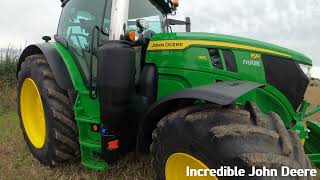 2024 John Deere 6R 185 68 Litre 6Cyl Diesel Tractor 204  234 HP Farol at Sheepy Ploughing [upl. by Yraillih]