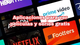 Aplicaciones para ver PELÍCULAS y SERIES gratis Legal [upl. by Squire]