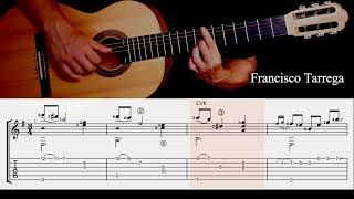 How to play  Adelita on guitar  Francisco Tarrega [upl. by Ailekahs]