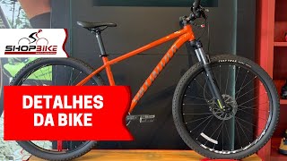 Bicicleta Specialized Rockhopper Comp Aro 29 9v Vermelho e Cinza [upl. by Woodrow]