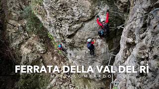 FERRATA DELLA VAL DEL RÌ  MEZZOLOMBARDO  TRENTINO 4K [upl. by Noirret195]