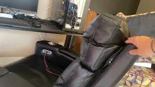 Abbyson Living Larson Leather Recliner Quick Review [upl. by Nyladgam]