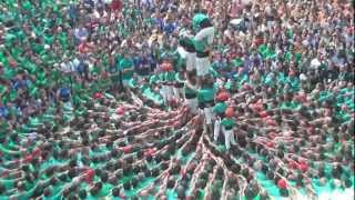 Castellers de Vilafranca  Td8  Concurs de Castells 2012 [upl. by Ezra]