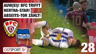 Nach AbseitsTor BFC schießt HerthaStar ab BFC Dynamo  Hertha BSC II  Regionalliga Nordost [upl. by Sissie]