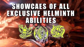 Helminth Abilities  Warframe  Showcase of all the Helminth Exclusive Invigoration abilities [upl. by Leiahtan664]