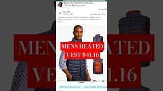 Mens Heated Vest amazon amazonfinds menswear mensfashion coupon fall [upl. by Sollars]