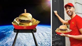 I Sent Food To Space Then Delivered It [upl. by Ellasal224]