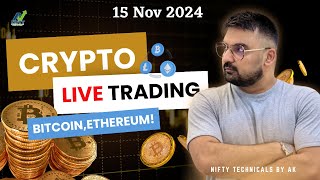 Crypto Live Trading  Crypto FnO  Bitcoin Trading  trading bitcoin NiftyTechnicalsbyAK [upl. by Allemrac939]