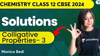 Solutions  Colligative Properties 3  CBSE 12 Chemistry  CBSE Boards 2024  Monica Bedi [upl. by Bayly349]