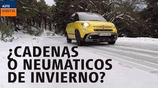 ¿Cadenas o neumáticos de invierno ¿Qué es mejor [upl. by Terrena]