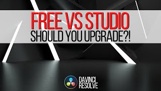 Davinci Resolve Free Vs Paid  Should you upgrade to Davinci Resolve Studio [upl. by Muhan]