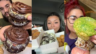 TikTok SweetPastry Mukbang Compilation 11  Cookie Cupcake and More [upl. by Annoirb]