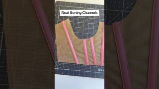 How to make boning channels for corsets and bustiers corset corsettutorial shorts [upl. by Navillus]