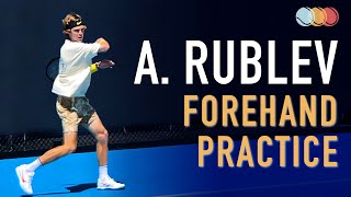 Andrey Rublev  Forehand Super Slow Motion 2021 [upl. by Ernald744]