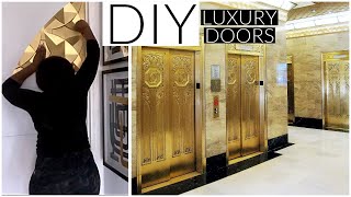 DOLLAR TREE Palace DOOR MAKEOVER IDEAS TO TRYOUT [upl. by Ayra]