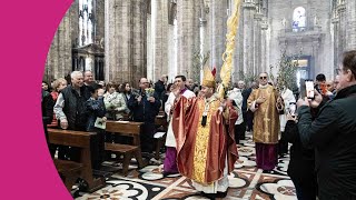 La Domenica delle Palme in Duomo  omelia di mons Delpini [upl. by Kucik347]