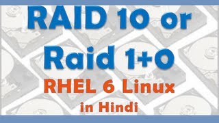 ✅ How to configure RAID 10 or RAID 10 in Red hat Enterprise Linux 6  RHEL in Hindi [upl. by Nimajeb]