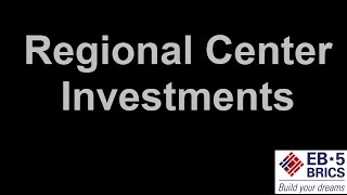 EB 5 Visa Regional Center Investment [upl. by Jain]