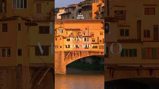 Ponte Vecchio Sunset on Arno River Things to do in Florence Italy [upl. by Inalej349]