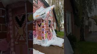 Woman Turns Home Into Hansel and Gretels Famous Gingerbread House [upl. by Kashden]