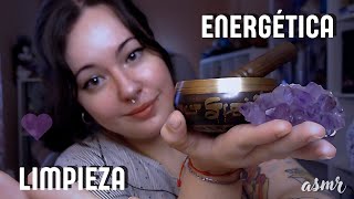 ASMR  Limpieza energética profunda 🌙🩶  Susurros cuenco diapasón [upl. by Nattirb]