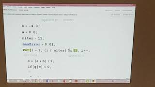 Metodo biseccion error maximo Mathematica wolfram [upl. by Opaline]