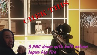 3 PMC kills for less than minute with hip fire both action LAPUA [upl. by Hadias]