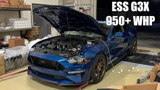 ESS Supercharged Mustang makes 950 WHP on the dyno [upl. by Airalednac]