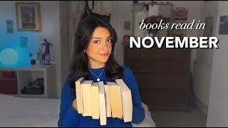 all the books I read in november 📚✨ reading wrapup [upl. by Ecila90]