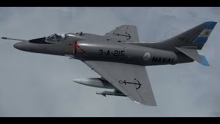 DCS A4 Skyhawks vs British Harriers [upl. by Cleasta]