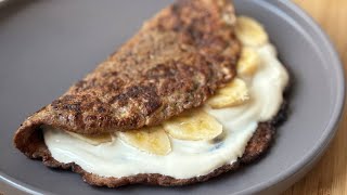 Banana and Yogurt Oat Pancake Breakfast in 5 Minutes [upl. by Moshe]