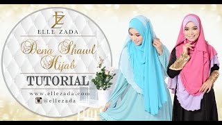 DENA SHAWL HIJAB TUTORIAL by ELLE ZADA [upl. by Celinka]