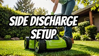 How to Set Greenworks Electric Mower to Side Discharge [upl. by Coh416]