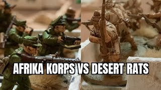 Bolt Action battle report Afrika Korps vs Desert Rats [upl. by Lotsyrk]