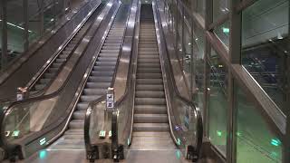 Sweden Stockholm Odenplan Train Station 2X escalator [upl. by Aracot59]