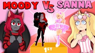 MOODY vs SANNA in Fashion Famous  Roblox [upl. by Alyson]