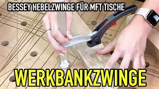 Bessey WERKBANKZWINGE für 20mm Lochraster  Mikes Toolshop [upl. by Ayouqat]