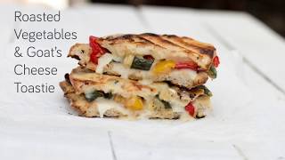 Roasted Vegetables and Goats Cheese Toastie [upl. by Kathy]