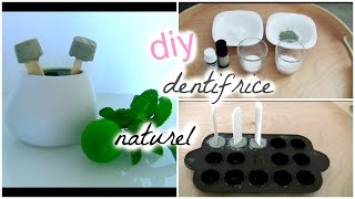 DENTIFRICE SOLIDE  DIY  BY OUM NATUREL [upl. by Nnalatsyrc]