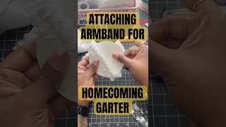 Let’s attach this armband 💪🏾 to a backer ⚪️ for your Homecoming Garter 🏈🏈 [upl. by Innor898]