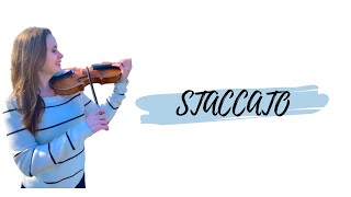 Staccato  Violin Tutorial [upl. by Alyek]