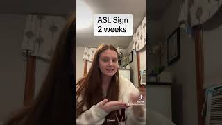 Learn How To Sign quot2 Weeksquot in ASL for Beginners  American Sign Language shorts [upl. by Ulla]