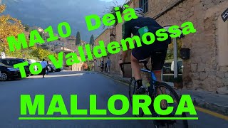 Cycling Paradise Unveiling the Beauty of Mallorcas MA10 Route from Deiá to Valldemossa [upl. by Aicyle]